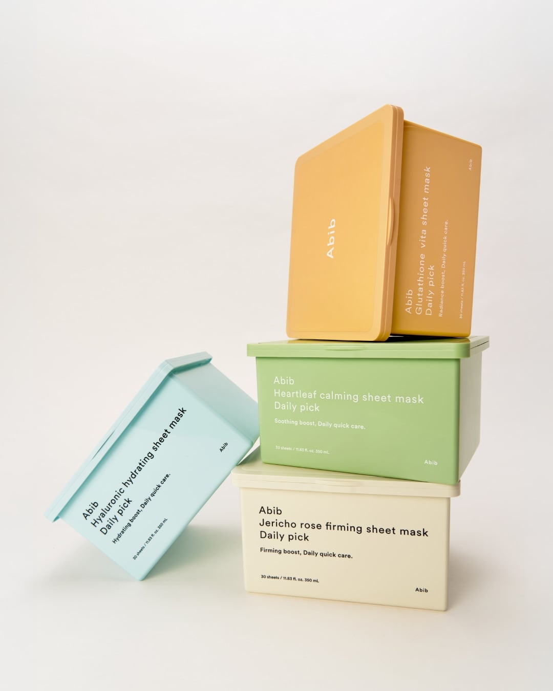 60秒速效護理~ABIB Hyaluronic Hydrating Sheet Mask Daily Pick 透明質酸速補水保濕降溫日用早安面膜 一盒30片裝