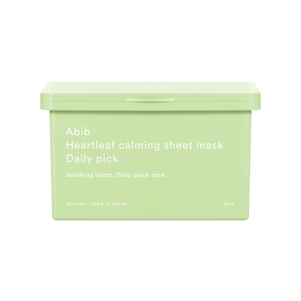 60秒速效護理~ABIB Hyaluronic Hydrating Sheet Mask Daily Pick 透明質酸速補水保濕降溫日用早安面膜 一盒30片裝