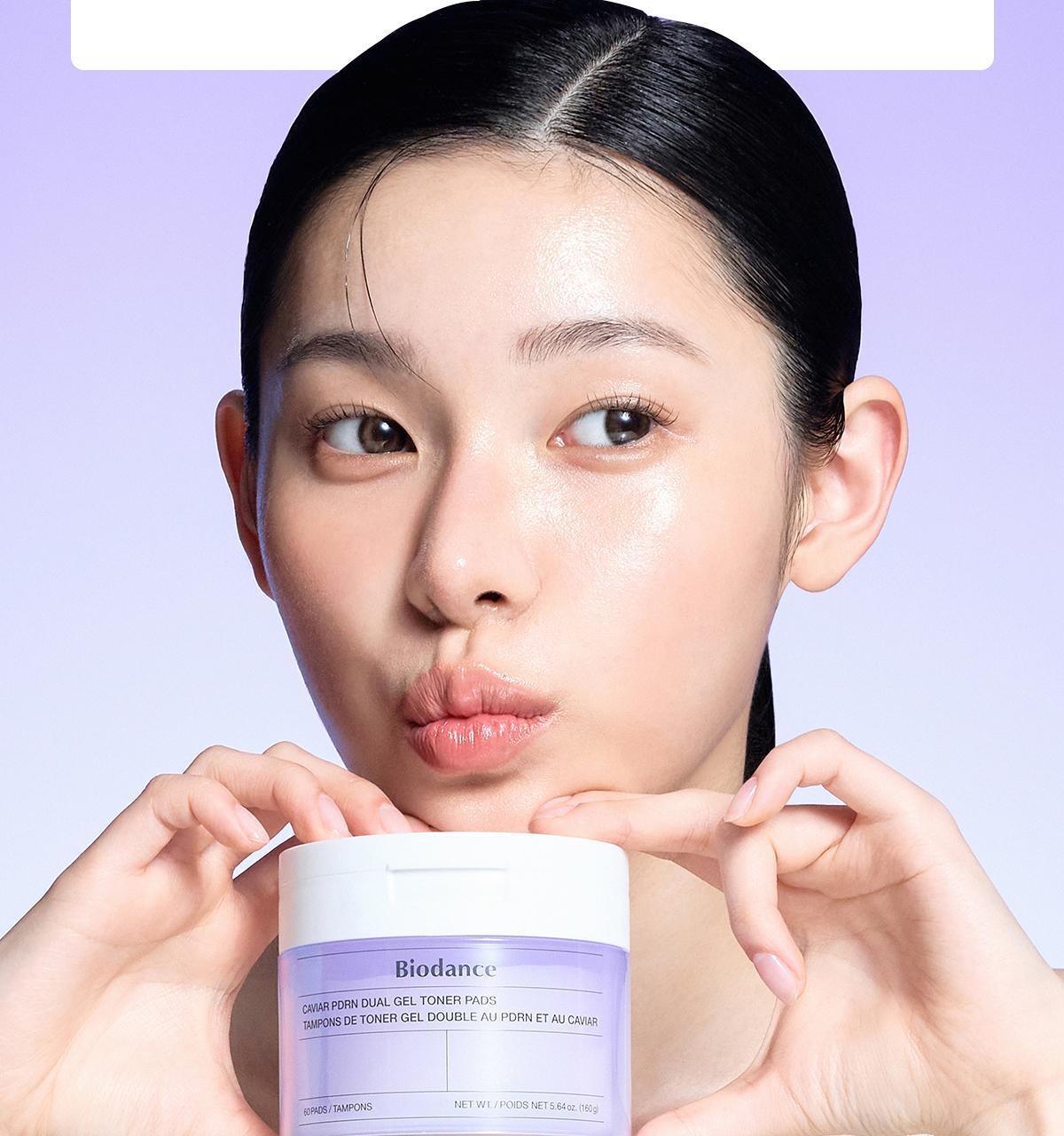 韓國 Biodance Caviar PDRN Dual Gel Toner Pads 高濃度魚子醬PDRN雙重凝膠爽膚濕敷果凍棉片 - 60片裝