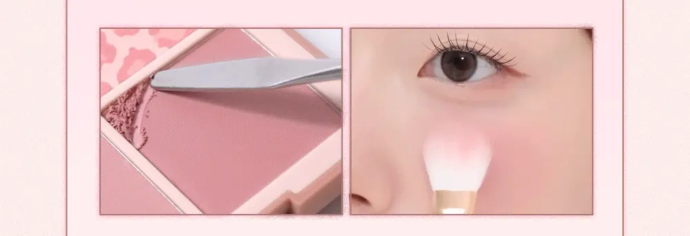 Vintage Leopard 🐆復古豹紋系列🧡🩷~韓國dasique Blending Mood Cheek 豹紋柔焦毛孔4色胭脂盤 (#21-22)- 2色調選擇